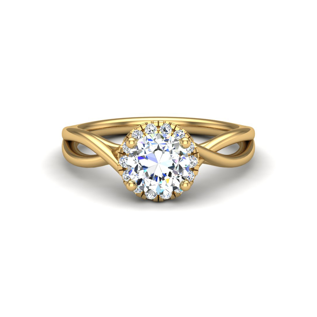 Adaline Halo Engagement Ring